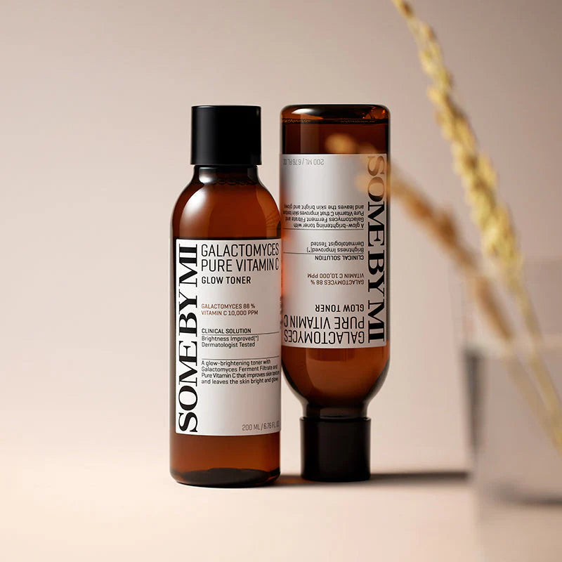 Some By Mi Galactomyces Pure Vitamin C Glow Toner – A brightening toner formulated with 88% Galactomyces ferment filtrate to hydrate, smooth, and revitalize skin for a healthy glow.