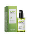 Packaging Some By Mi Super Matcha Pore Tightening Serum – A lightweight serum formulated with 93% matcha water to control oil, tighten pores, and hydrate the skin, perfect for oily and large pores.