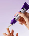 Some By Mi Retinol Intense Advanced Triple Action Eye Cream – Close-up of the rich, smooth texture of the eye cream being gently applied around the delicate eye area.