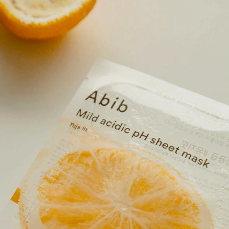 Abib Yuja Fit Sheet Mask – brightening Yuja extract and vitamin C for a refreshed and healthy-looking complexion