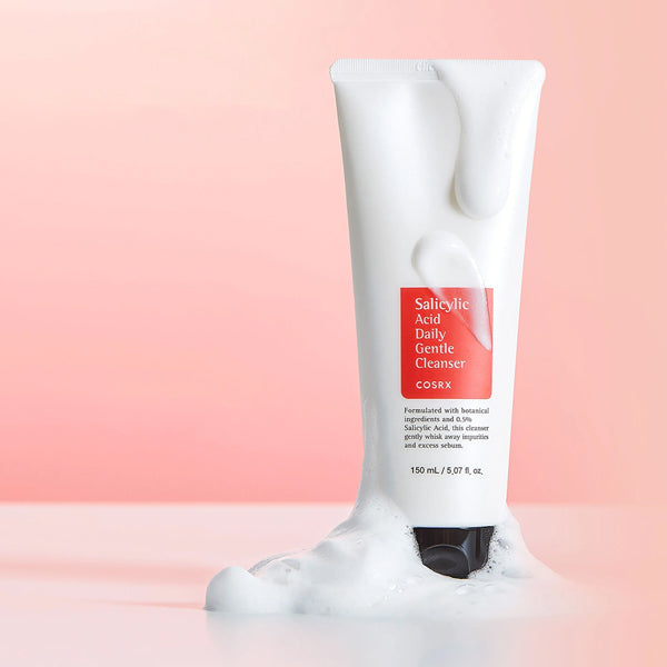 Cosrx face wash COSRX Salicylic Acid Daily Gentle Cleanser 150ml – Face wash with salicylic acid and tea tree oil, removes oil, clears blackheads, soothes acne-prone skin, and gently exfoliates for a fresh, smooth complexion