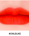 13 shades of 3CE Velvet Lip Tint – soft matte, sherbet-like texture for a natural lip color finish