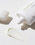 Close-up of Mixsoon Centella Sun Cream’s smooth, serum-like texture – Lightweight and fast-absorbing for a refreshing finish that hydrates and protects the skin.