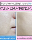 Before and after using Elizavecca Aqua Hyaluronic Acid Water Drop Cream – visibly hydrated, plump, and glowing skin