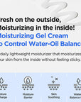 Key ingredients of Isntree Hyaluronic Acid Aqua Gel Cream – 5 types of hyaluronic acid, Centella Asiatica, and Green Tea Extract for hydration and soothing