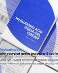 Isntree Hyaluronic Acid Aqua Gel Cream packaging – refreshing gel moisturizer for deep hydration and calming, ideal for sensitive skin