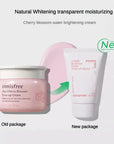 Innisfree Jeju Cherry Blossom Tone Up Cream packaging – 50g jar, vegan and free from harsh chemicals, ideal for daily use on all skin types