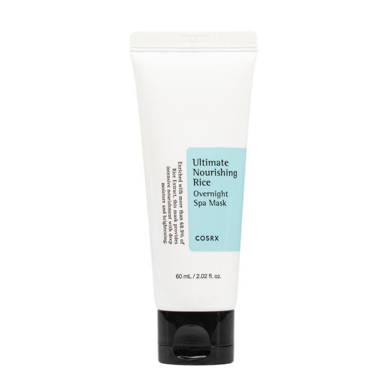 COSRX Ultimate Nourishing Rice Overnight Spa Mask – creamy, hydrating overnight mask with 68% rice extract for brightening and softening skin