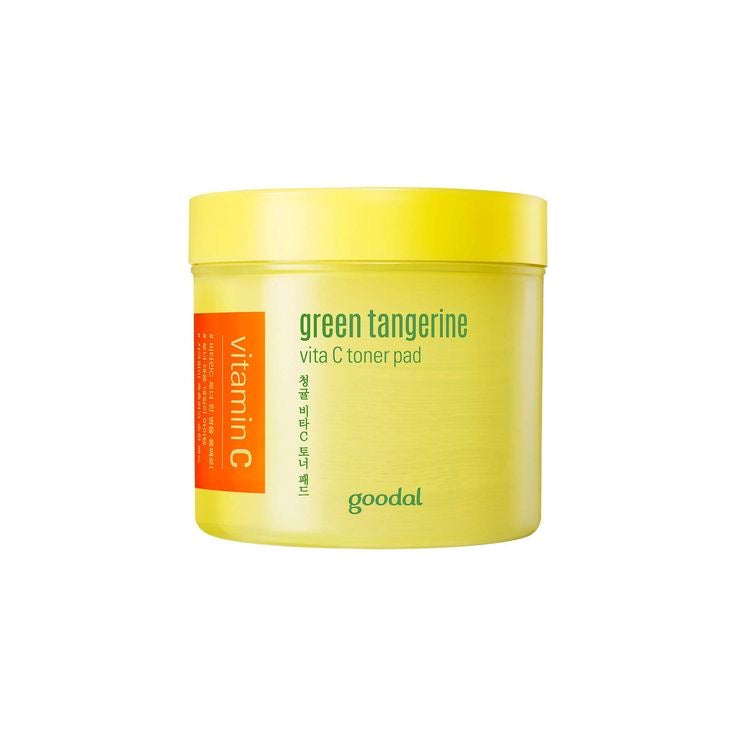 Goodal Green Tangerine Vita C Toner Pads with natural fruit acids for gentle exfoliation and skin brightening