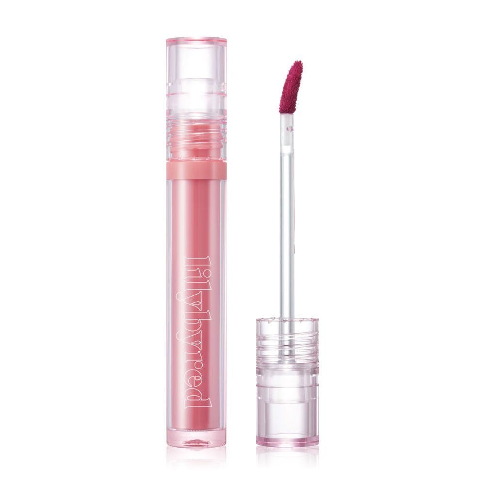 Lilybyred Glassy Layer Fixing Tint – Double-layer lip tint with a glossy finish and moisturizing properties, offering long-lasting color and hydration.