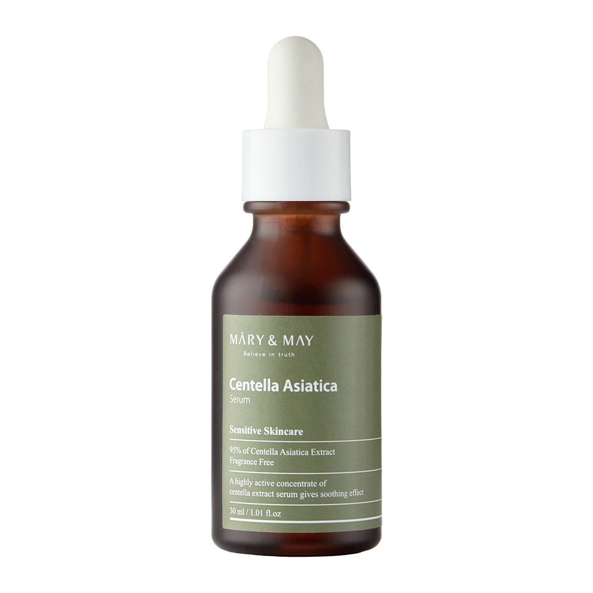 Mary & May Centella Asiatica Serum – A soothing serum with 95% Centella Asiatica Extract, designed to calm and hydrate sensitive, irritated skin while boosting elasticity and regeneration.