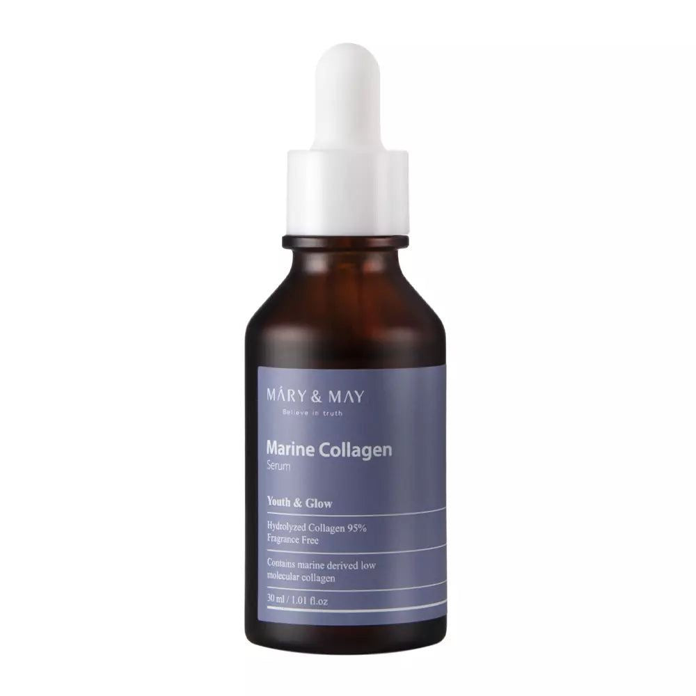 Mary & May Marine Collagen Serum – A 30ml bottle of lightweight serum containing 95% plant-based marine collagen to boost skin elasticity, reduce wrinkles, and promote firm, smooth skin.