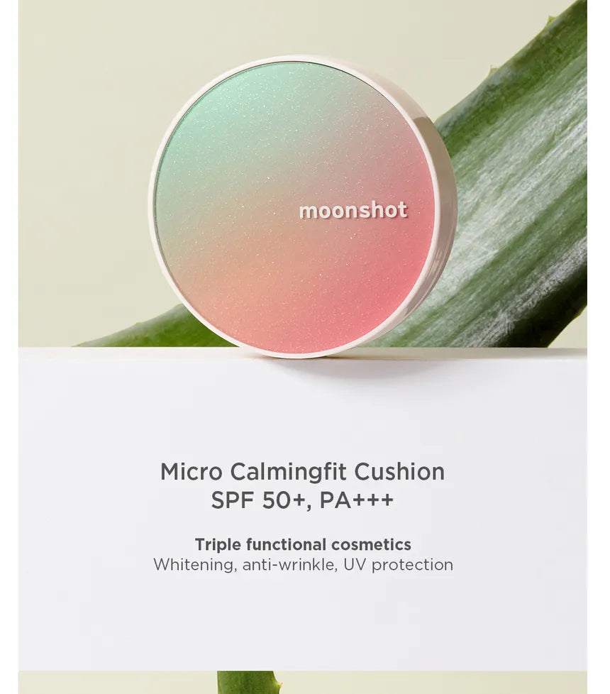 Moonshot Micro Calming Fit Cushion shades – Available in three shades: Pink Ivory (