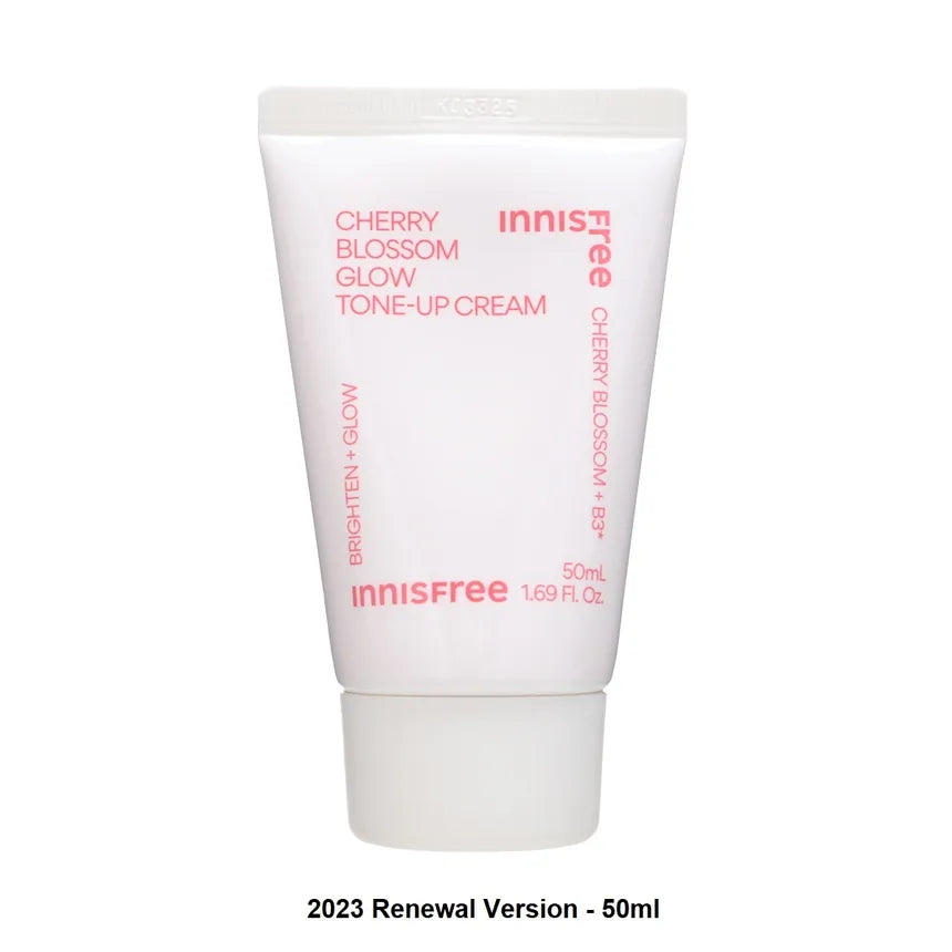Innisfree Jeju Cherry Blossom Tone Up Cream – 50g vegan cream with Jeju Cherry Blossom Extract and Niacinamide to brighten and hydrate dull skin