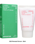 Innisfree Jeju Cherry Blossom Tone Up Cream packaging – 50g jar, vegan and free from harsh chemicals, ideal for daily use on all skin types