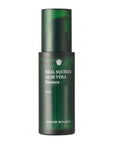 Nature Republic Real Squeeze Aloe Vera Essence in a clear 50ml bottle with aloe vera and plant-based ingredients highlighted on the packaging.
