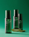 Nature Republic Real Squeeze Aloe Vera Essence in a clear 50ml bottle with aloe vera and plant-based ingredients highlighted on the packaging.