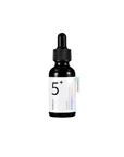 Numbuzin No.5 Vitamin Concentrated Serum (50 ml) bottle showcasing the formula with glutathione, vitamin C, and tranexamic acid to target pigmentation, dark spots, and uneven skin tone, providing a radiant, brightened complexion.