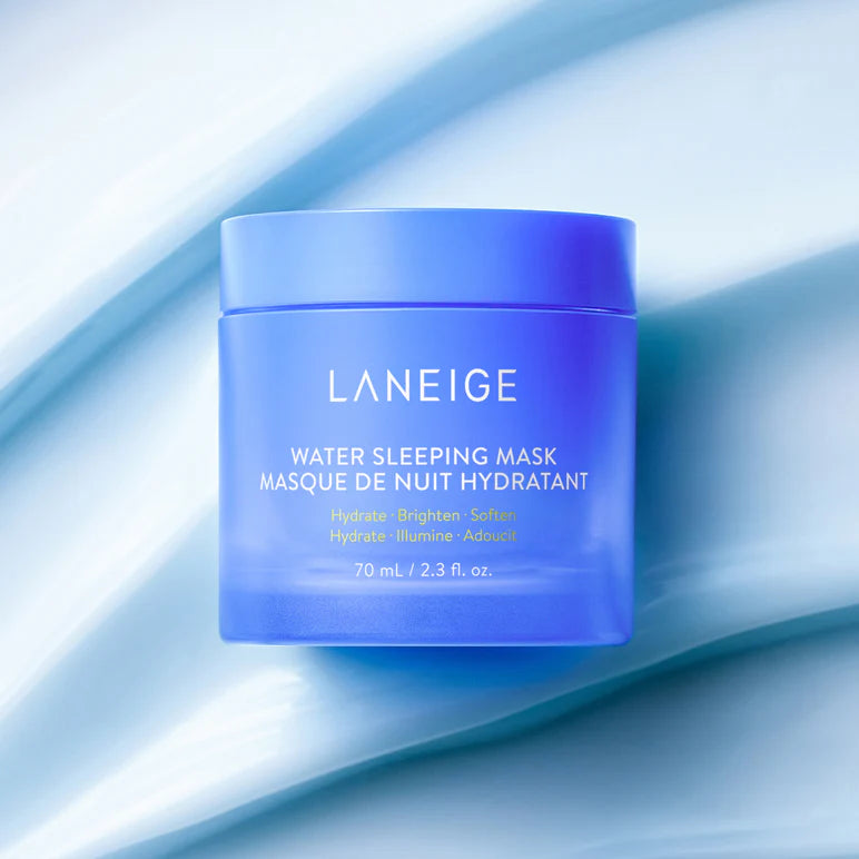 Laneige Water Sleeping Mask – A hydrating overnight face mask with Niacinamide, Squalane, and Hyaluronic Acid to hydrate, brighten, and smooth skin while you sleep.