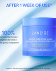 Laneige Water Sleeping Mask benefits – Hydrates, brightens, and softens the skin overnight, leaving a smooth, glowing complexion in the morning.