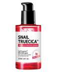 Some By Mi Snail Truecica Miracle Repair Serum – A lightweight serum with 89% snail truecica that repairs, soothes, and strengthens the skin, reducing dark spots and calming irritation.