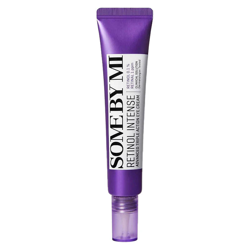 Some By Mi Retinol Intense Advanced Triple Action Eye Cream – A soothing eye cream formulated with Retinol, Niacinamide, and Centella Asiatica to reduce dark circles and fine lines.
