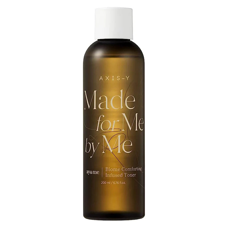 AXIS-Y Biome Comforting Infused Toner with probiotics and prebiotics, designed to hydrate and soothe dry, sensitive skin