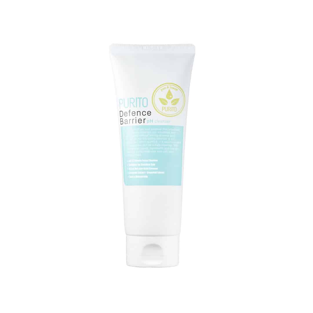 Purito Defense Barrier PH Cleanser 150ml – Gentle gel cleanser for balancing pH and strengthening the skin’s barrier.
