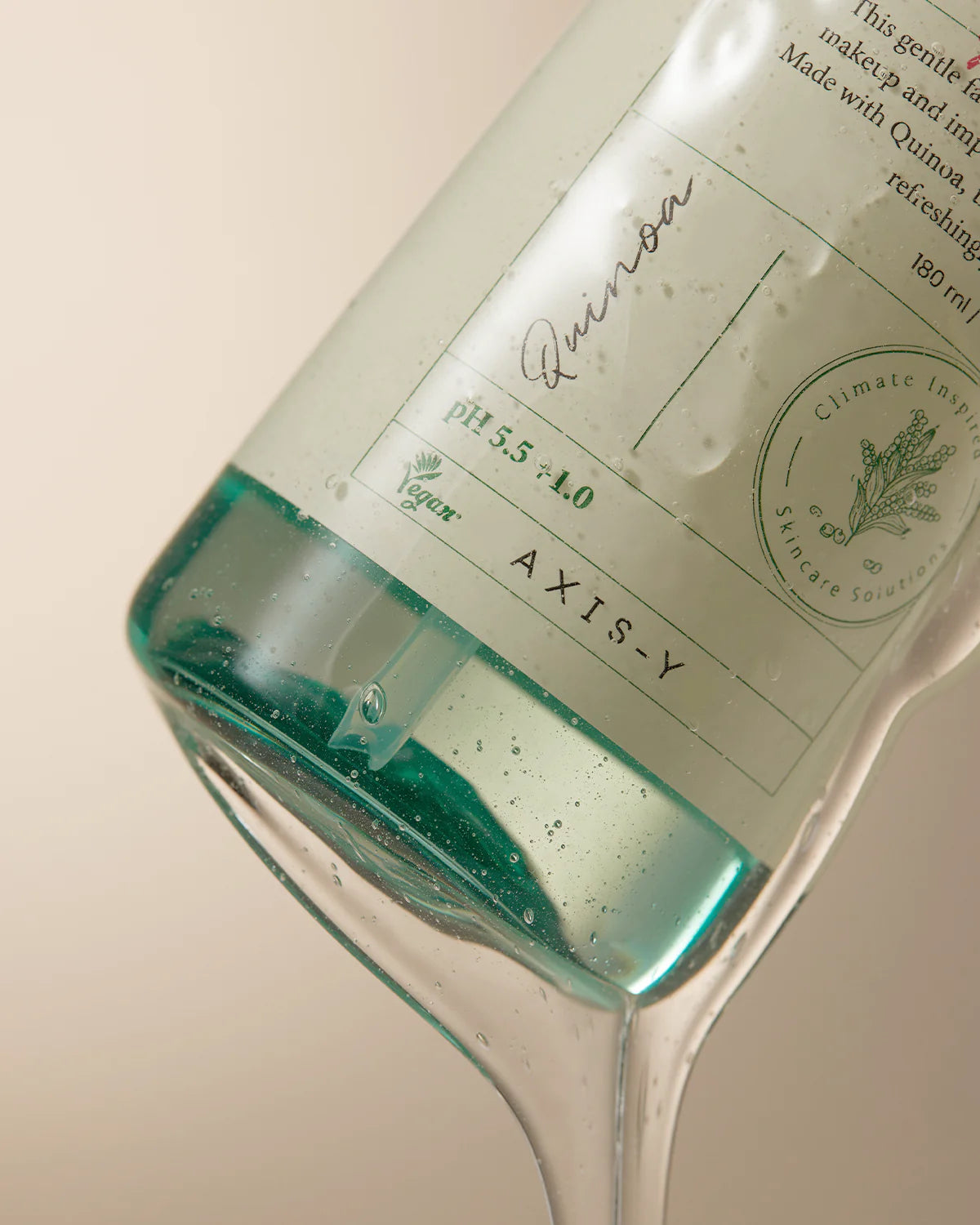Key ingredients in AXIS-Y Quinoa One Step Balanced Gel Cleanser: Quinoa for nourishment, centella asiatica for healing, and calendula for calming, perfect for sensitive and acne-prone skin