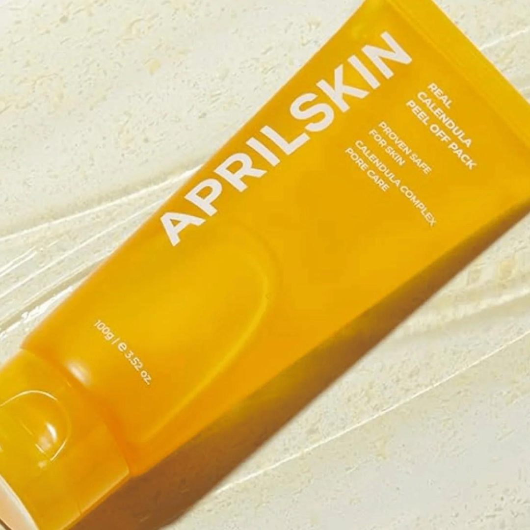 Aprilskin Calendula Peel Off Pack is perfect for sensitive and dull skin, providing soothing and deep cleansing effects