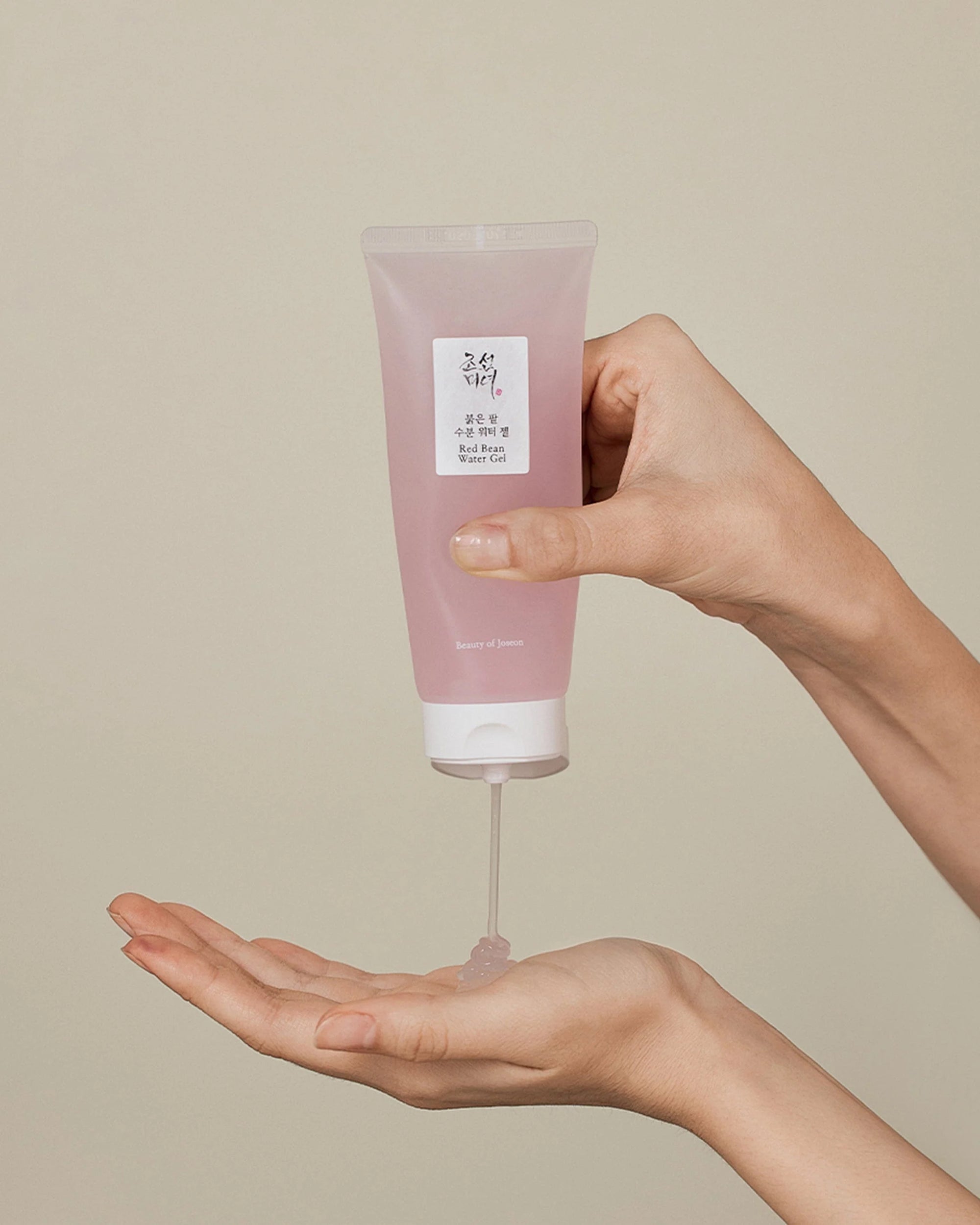 Beauty of Joseon Red Bean Water Gel with a smooth, non-greasy gel texture that absorbs quickly, providing deep hydration and a matte finish