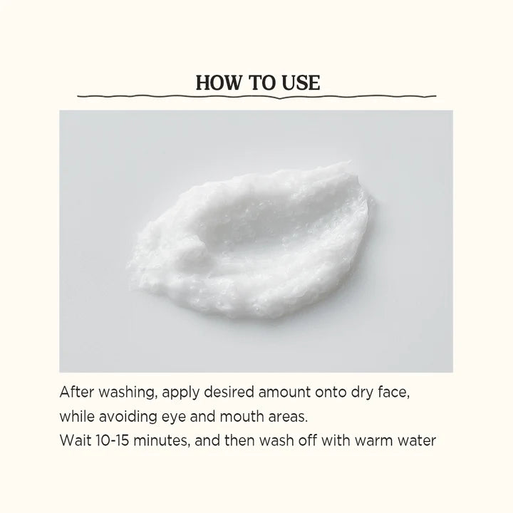 Close-up of Skinfood Rice Mask Wash Off – Creamy mask with soft granules for gentle exfoliation and a glowing complexion.