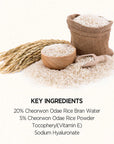 Skinfood Rice Mask Wash Off – Key ingredients: Rice Bran Water, Glycerin, and Vitamin E to nourish, hydrate, and brighten the skin.