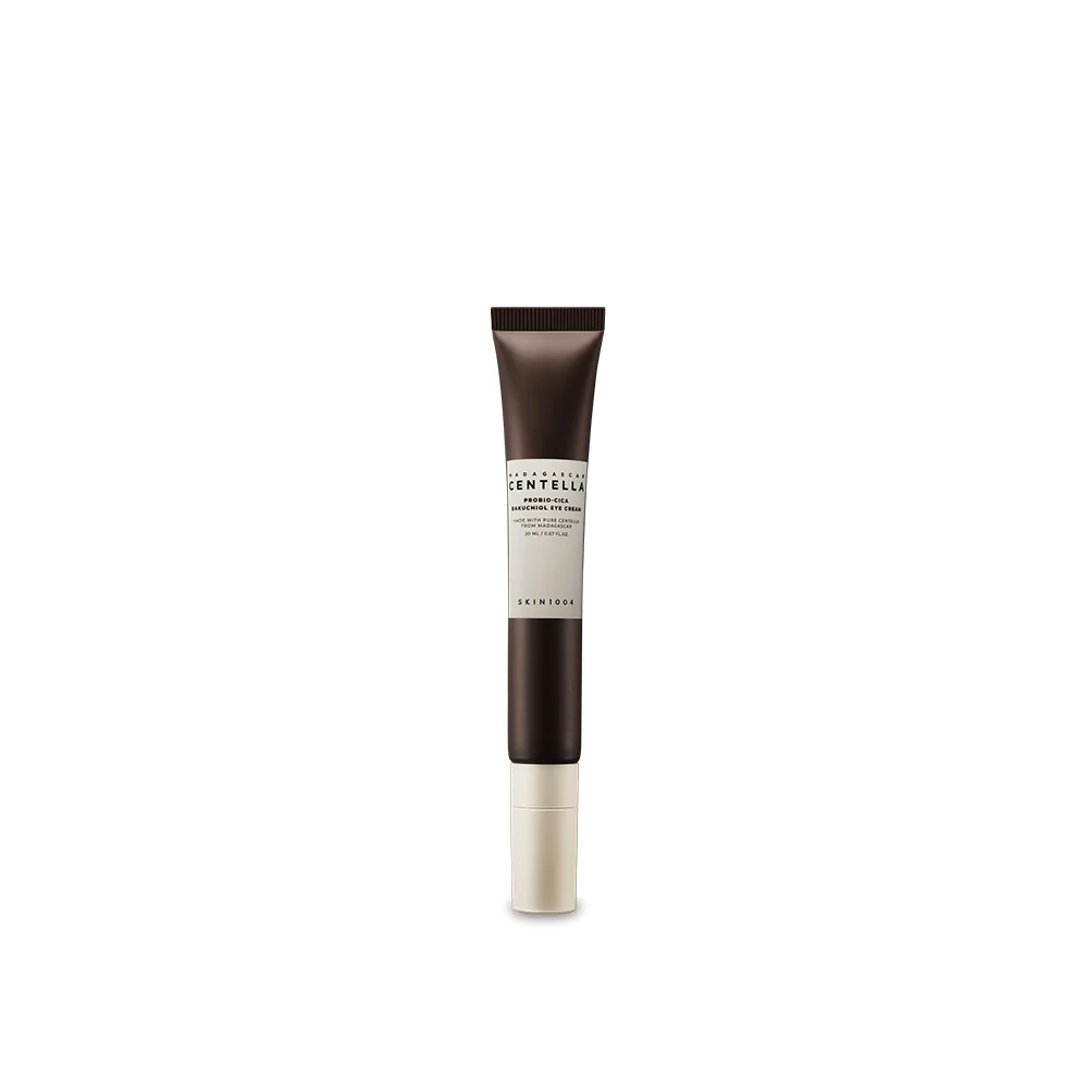 Skin1004 Probio-Cica Bakuchiol Eye Cream – A gentle eye cream enriched with fermented Centella Asiatica and Bakuchiol, designed to hydrate and reduce wrinkles around the eyes.