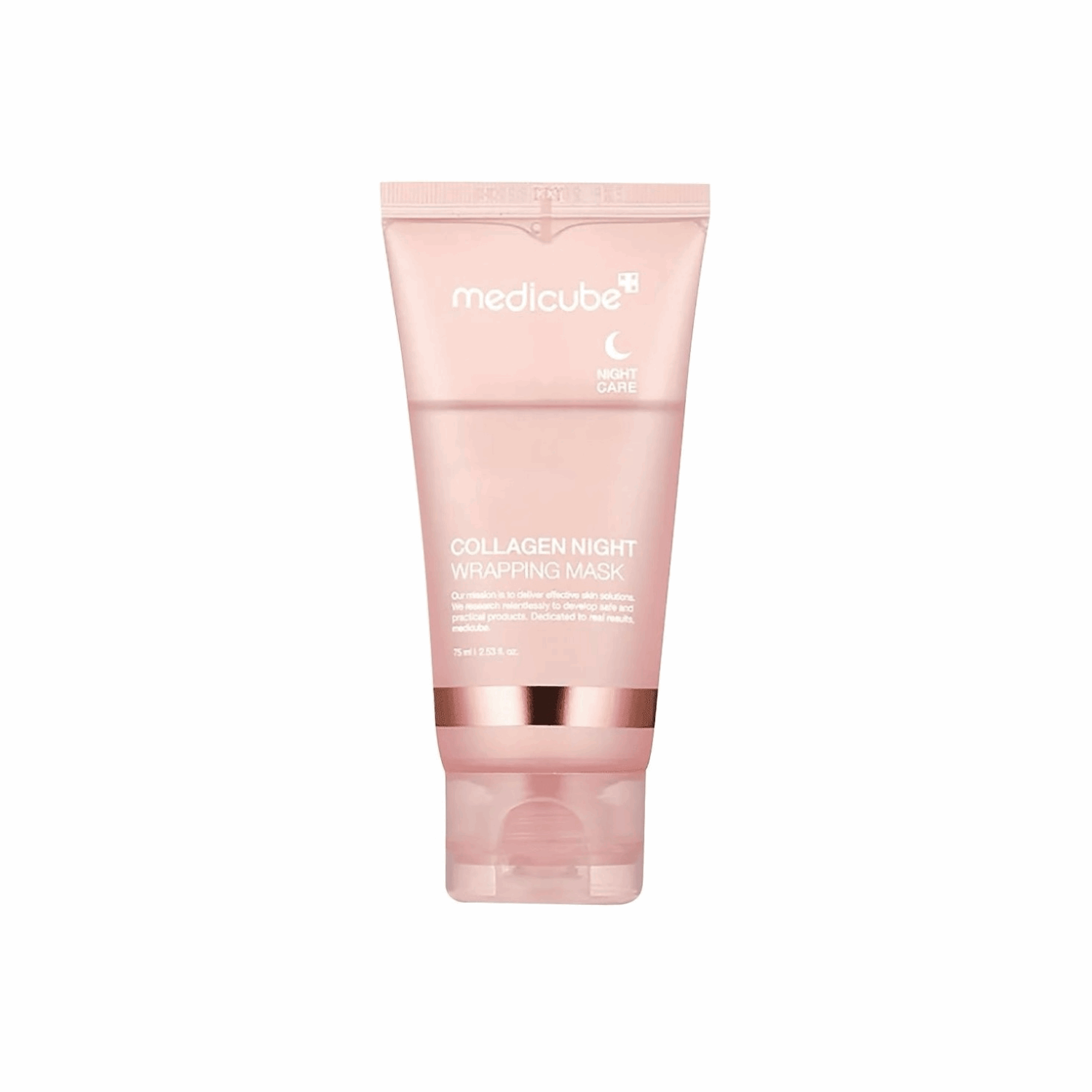 Medicube Collagen Night Wrapping Mask – A jar of innovative overnight mask that enhances skin elasticity, hydration, and glow, designed to be applied before sleep for firm, radiant skin upon waking.