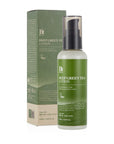 Benton Deep Green Tea Lotion packaging with product instructions, highlighting its benefits for sensitive and oily skin types with oil-moisture balance and soothing properties
