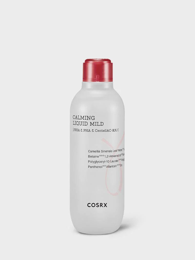 COSRX AC Collection Calming Liquid Mild 125ml – Daily soothing essence for acne-prone skin with BHA, PHA, Centella, and Green Tea to prevent mild acne, exfoliate, and hydrate