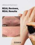 Close-up of Cosrx Advanced Snail 96 Mucin Power Essence – Non-sticky, fast-absorbing serum that hydrates and repairs the skin with 96% snail secretion filtrate
