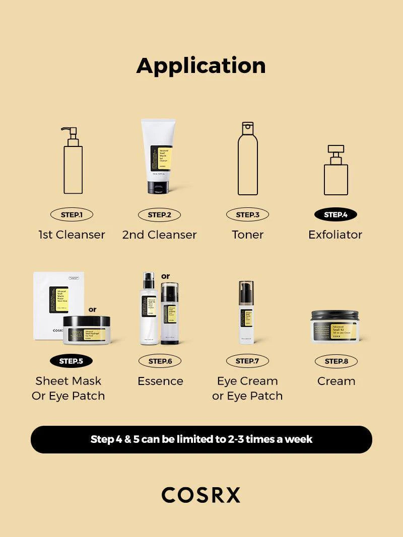 Cosrx Advanced Snail Mucin Gel Cleanser – Part of a complete skincare routine for gentle yet effective hydration and pore cleansing