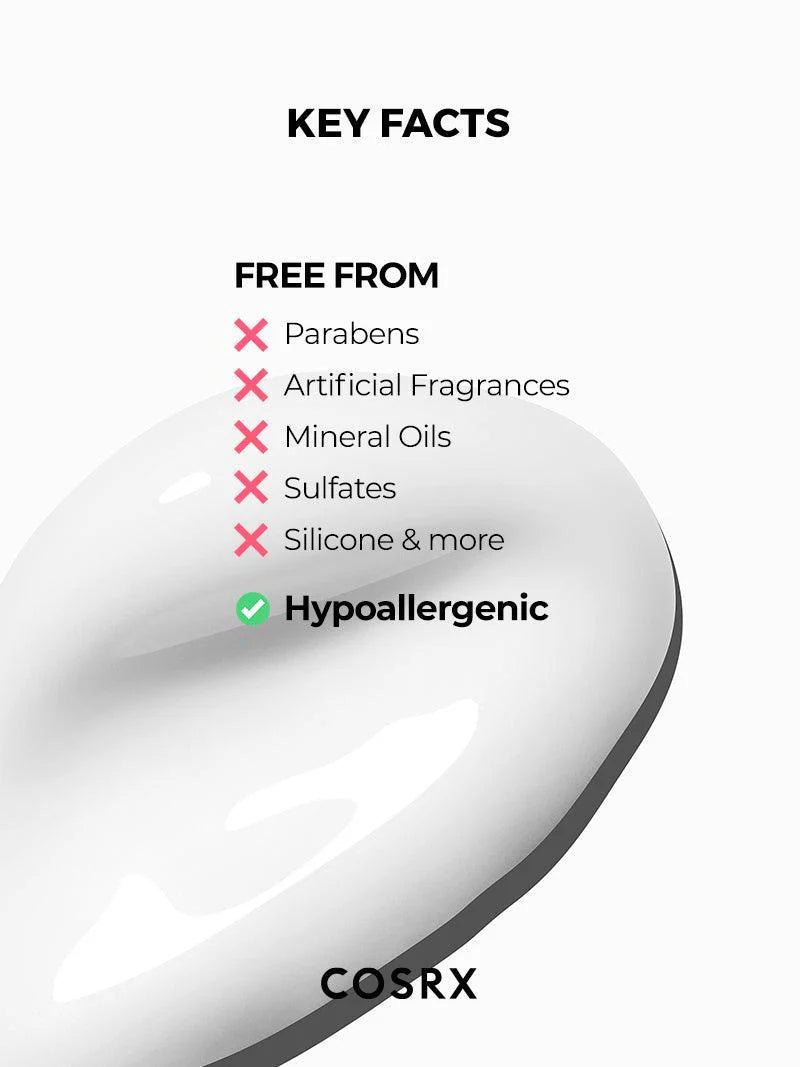 Close-up of COSRX Advanced Snail Peptide Eye Cream – Lightweight, fast-absorbing formula that firms and hydrates the skin around the eyes