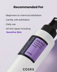 COSRX AHA BHA Clarifying Treatment Toner – gentle exfoliating toner that clears pores, controls oil, and hydrates for smooth, refreshed skin