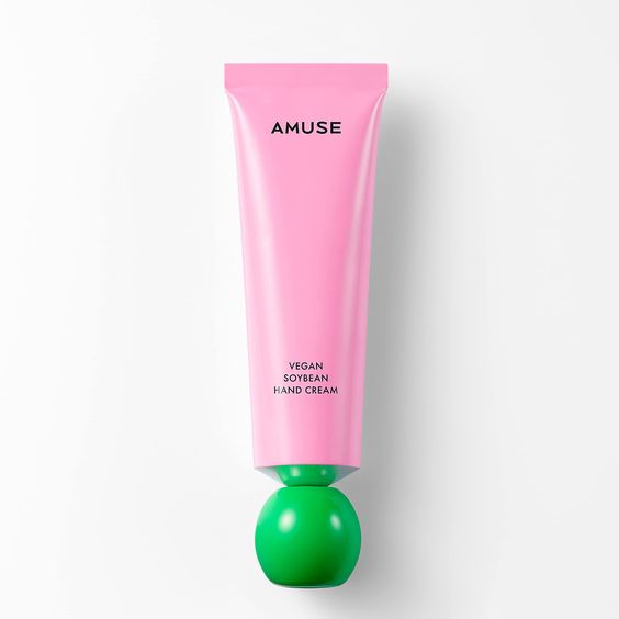 AMUSE Vegan Soybean Hand Cream – deeply hydrates and nourishes with soybean ceramide for soft, smooth hands