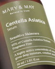 Close-up of the active ingredient Centella Asiatica Extract (95%) in the Mary & May Centella Asiatica Serum – Known for its soothing, regenerative, and anti-inflammatory properties.