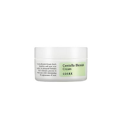 Cosrx Centella Blemish Cream – Soothing cream with centella water and zinc oxide to calm irritated skin and fade acne scars