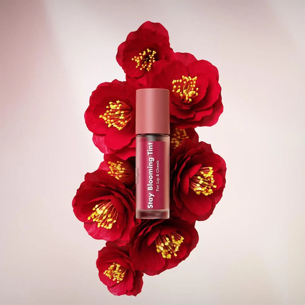 Unpa Bubi Bubi Stay Blooming Tint For Lip Cheek Multifunctional Lip Tint – A high-shine, dewy tint for lips and cheeks, formulated with nourishing Acai Berry Extract. Available in Hydrangea Coral and Paeonia Pink shades.