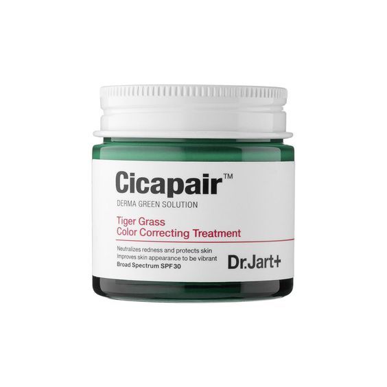 Dr. Jart Cicapair Tiger Grass Color Correcting Treatment – green-to-beige cream that reduces redness and evens skin tone