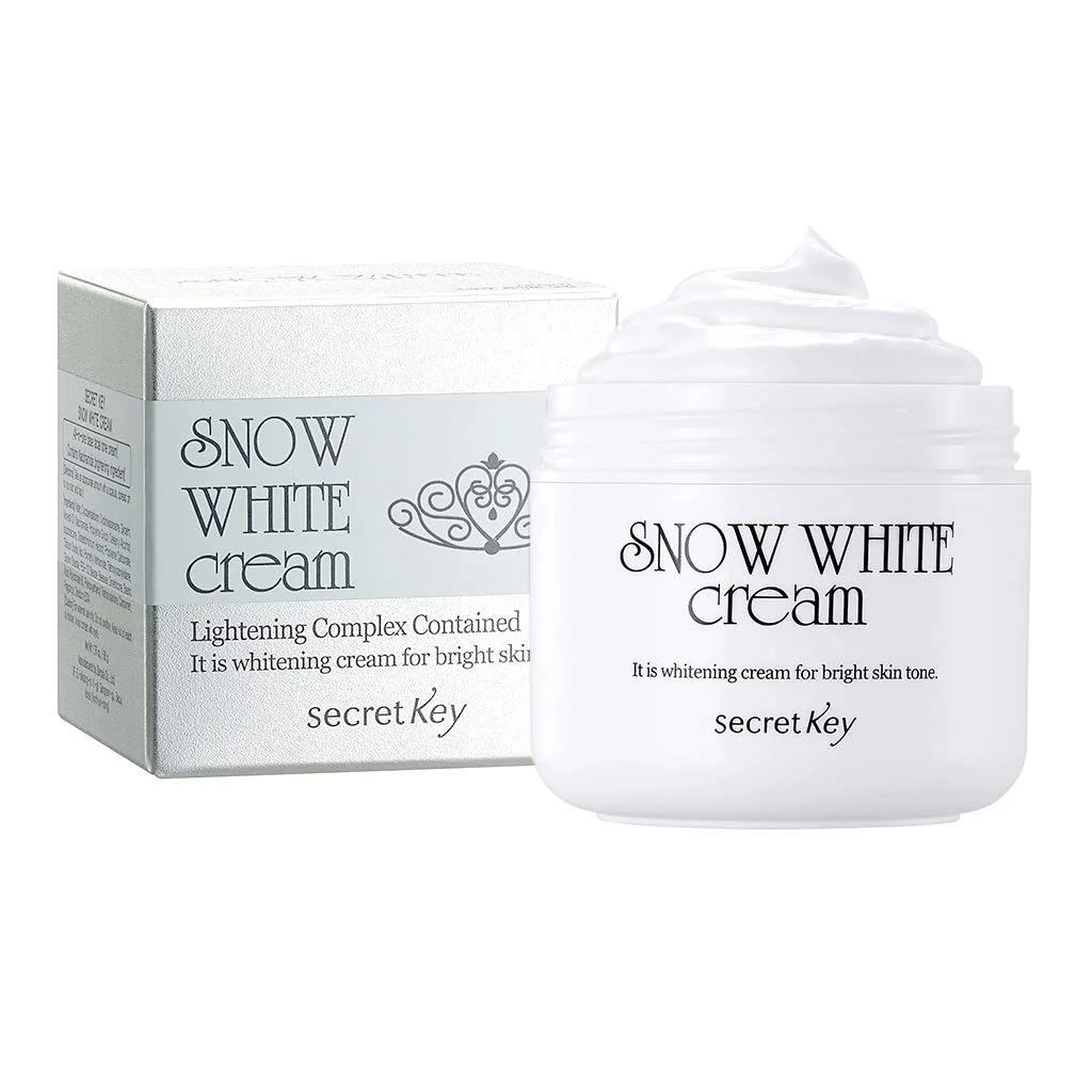 Secret Key Snow White Cream 50ml – All-in-one whitening cream for brighter, glowing skin with niacinamide to prevent dark spots.