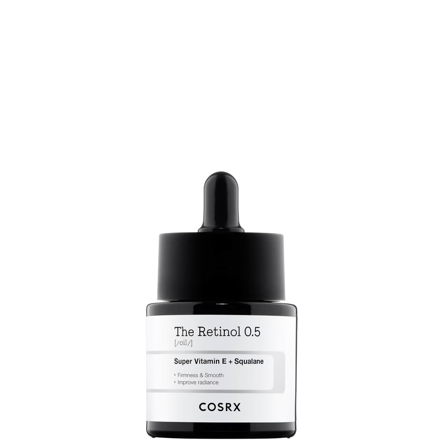 COSRX Retinol Serum 0.5% – Anti-aging serum with pure retinol, reduces wrinkles, improves elasticity, smooths texture, and hydrates skin. 20ml bottle with lightweight, quick-absorbing formula for advanced retinol users