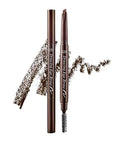 Etude House Drawing Eyebrow Pencil – triangular tip for precise, natural-looking eyebrows, available in Brown, Dark Brown, and Black