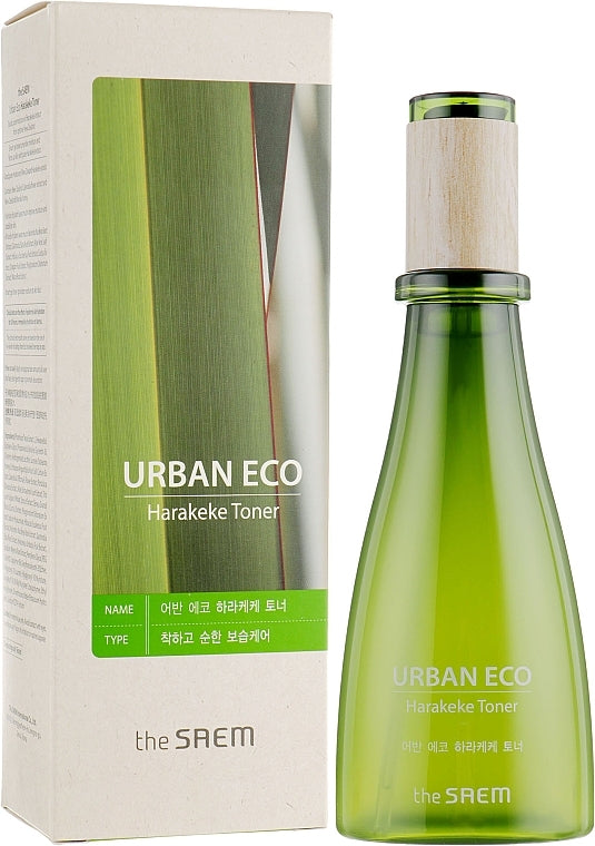 Saem Urban Eco Harakeke Toner – A hydrating toner made with Harakeke, Calendula Flower Water, and Manuka Honey to provide deep moisture, improve skin texture, and keep skin smooth without feeling greasy.